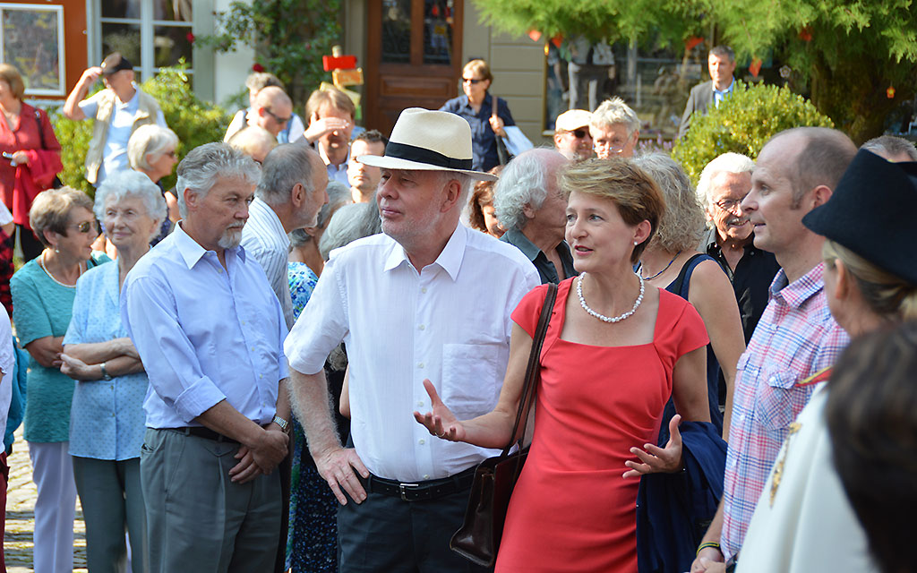 1. August-Feier in Laupen: Bundesrätin Simonetta Sommaruga