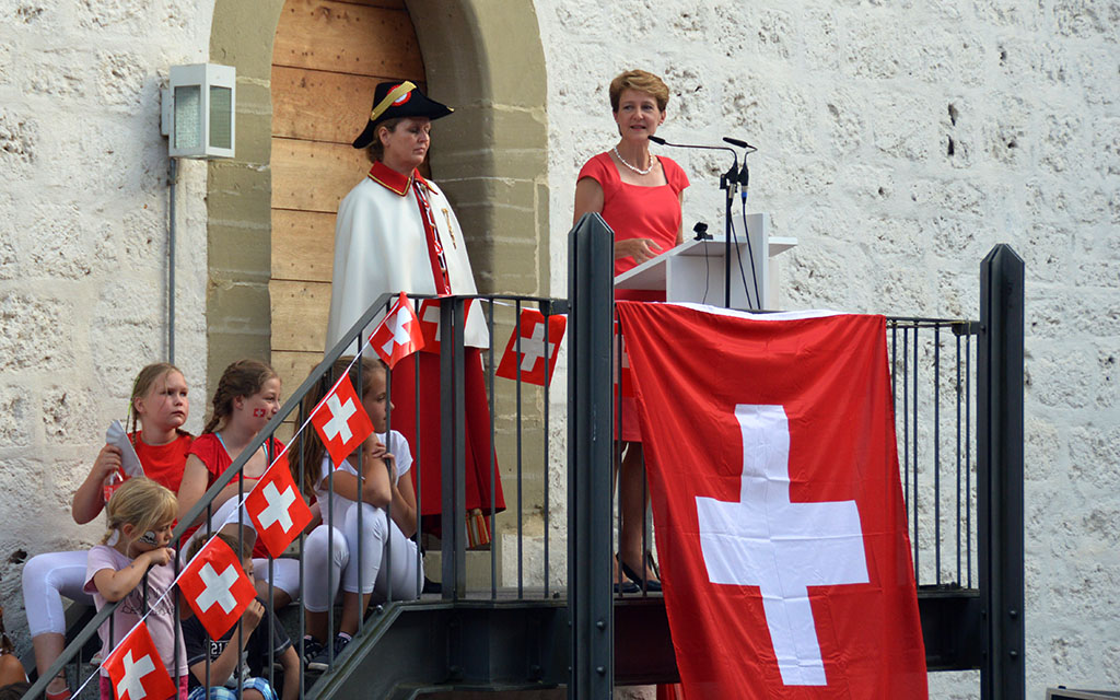 Discours du 1er août 2014 à Laupen: la conseillère fédérale Simonetta Sommaruga