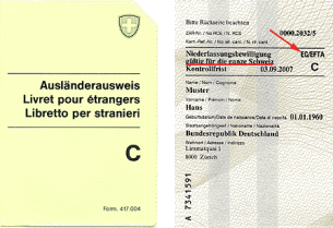 Ausweis C EU/EFTA (Niederlassungsbewilligung)